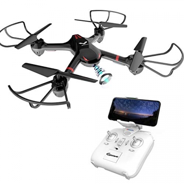 DROCON Drone for Beginners X708W Wi-Fi FPV Practicing Quadcopter with HD Digicam Equipped with Headless Mode One Key Return Straightforward Operation