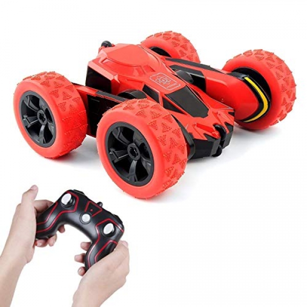 RC Autos Stunt Car Toy, Amicool 4wd 2.4Ghz A long way-off Alter Car Double Sided Rotating Autos 360° Flips, Children Toy Autos for Boys &