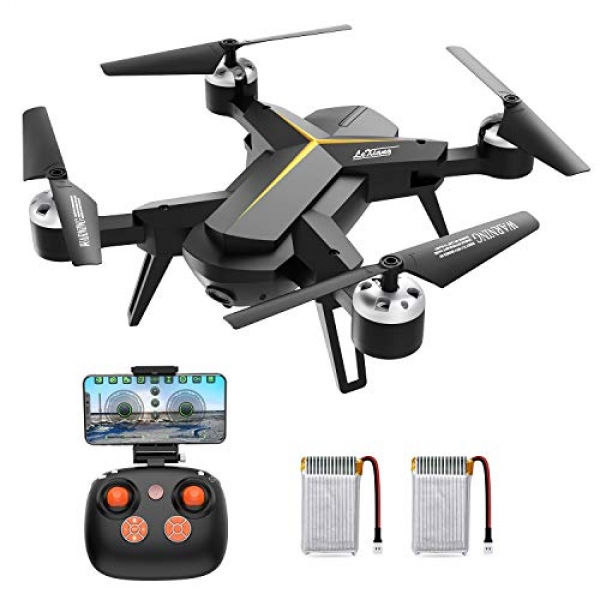 Drone with Digicam for Inexperienced persons, KOOME 720P HD RC Quadcopter with Headless Mode, Altitude Preserve, 3D Flips, One Key Take Off &