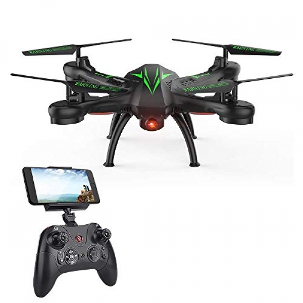 K200 FPV RC Drones with Camera Live Video 720P HD Wi-Fi four Channel 2.4GHz 6-Axis Gyro Quadcopter for Beginners Kids Adults- Altitude Support,
