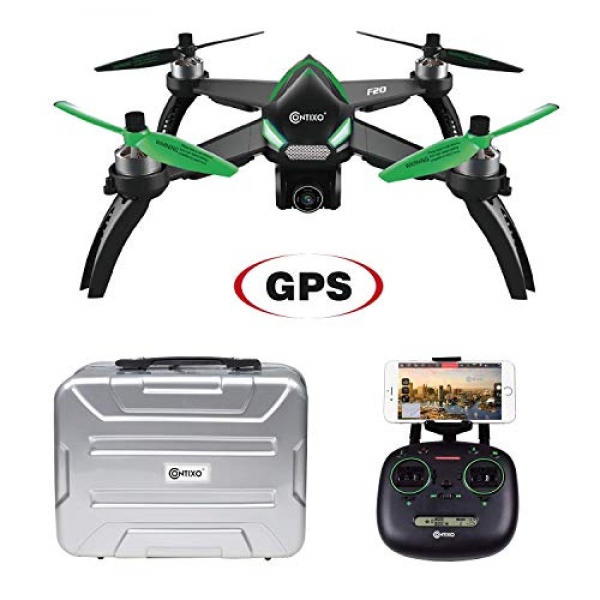 Contixo F20 RC Some distance off App Managed Quadcopter Drone | 1080p HD WiFi Digicam, Follow Me, Auto Fly, Altitude Preserve,