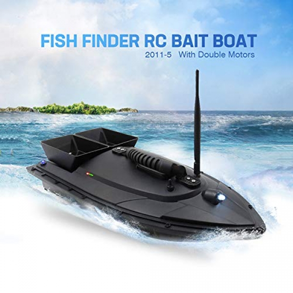 COLOR-LILIJ Fish Finder 1.5kg Loading 500m A long way-off Adjust Fishing Bait Boat RC Boat,Electronic A long way-off Adjust,500m Signal,for Kids or Adults,
