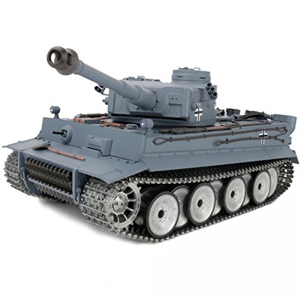 1/sixteen 2.4ghz Far off Administration German Tiger I Gray Color Tank Adults Model Toy(Upgraded/Steel Facet road Wheel & Tracks &