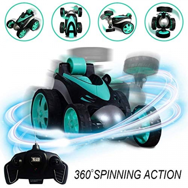 RC Automobile four Wheel Stunt Vehicle, Far away Retain an eye on Vehicle, 360 Diploma Rolling Rotating Rotation, Stable &