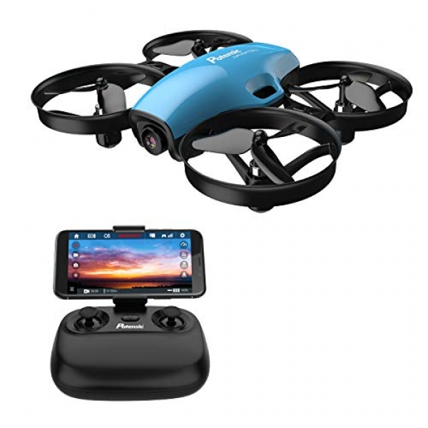 Potensic A30W FPV Drone, Mini RC Nano Quadcopter with Digital camera, Auto Hovering, Route Setting, Gravity Induction Mode and 500mAh Detachable Battery,