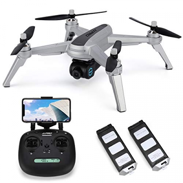 JJRC X5 FPV Drone with 1080P HD Camera Reside Video, GPS Return Home Quadcopter with Brushless Motor & 90°Adjustable Camera,Drone for Adults,Apply Me,