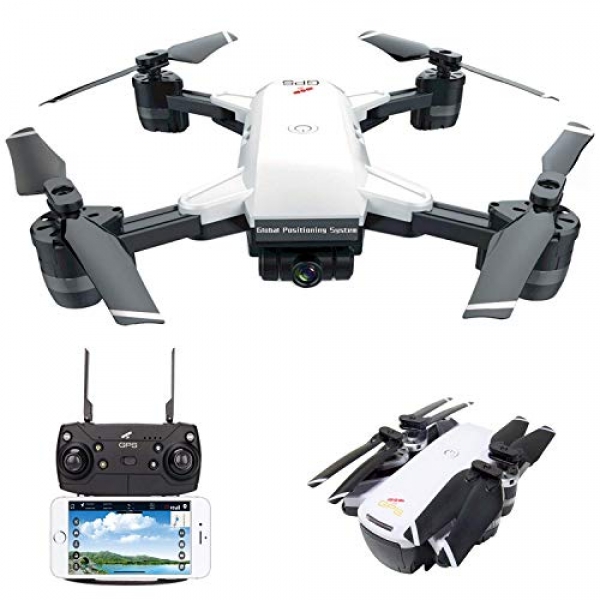 le-conception IDEA10 FPV RC Drone with 1080P Wide-Attitude HD Camera Live Video and GPS Return Dwelling, WiFi Quadcopter with Altitude Preserve,