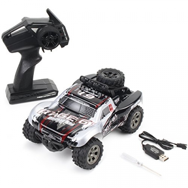 Vinciph RC Car 2.4Ghz High Budge Racing Car 18km/h 1:18 Scale 2WD Eletric Radio Retain watch over Monster Truck Off-Avenue Car Buggy Hobby Digital Toy,Some distance flung Retain watch over Car for Kids