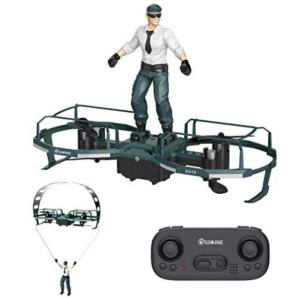 Mini Quadcopter Drone for Young folk and Adults,EACHINE E019 RC Stunt Paraglider Flight Mode Altitude Assist Mode Mini Quadcopter Drone RTF –