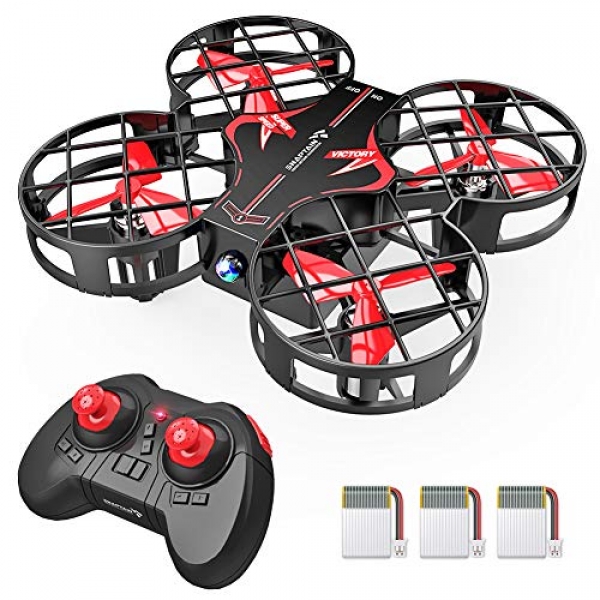 SNAPTAIN H823H Plus Portable Mini Drone for Young folks, RC Pocket Quadcopter with Altitude Withhold, Headless Mode, 3D Flip, Spin Adjustment and a pair of Extra Batteries