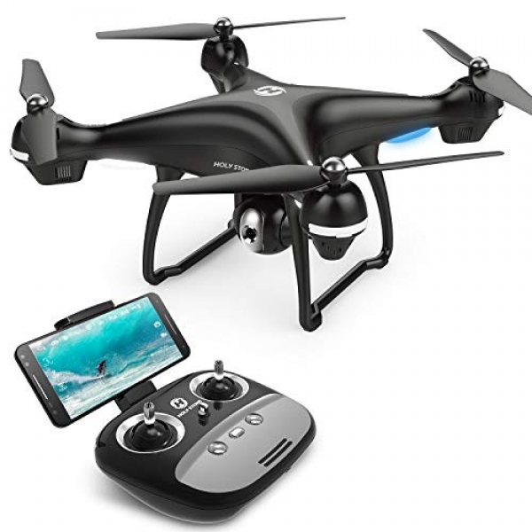 Holy Stone GPS RC Drone with FPV Digicam Are residing Video and Auto Return Home for Adults Inexperienced persons Quadcopter with 15 Minutes Flight Time,