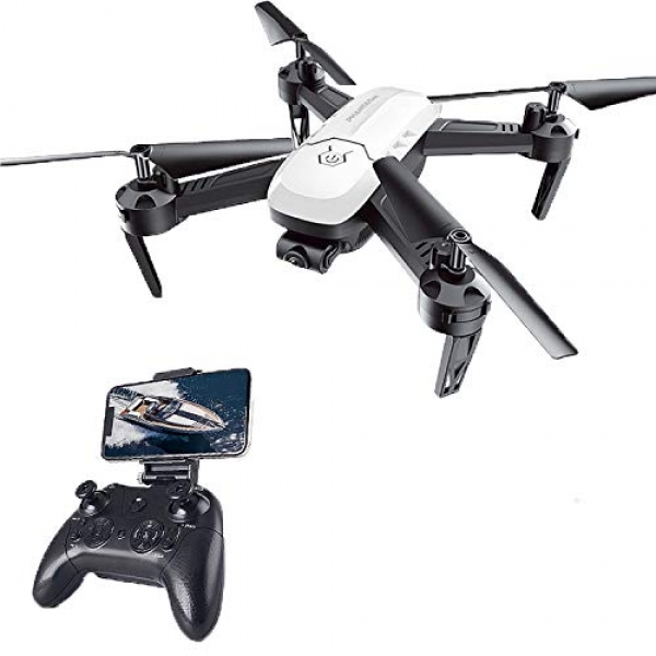 WomToy RC Drone with Camera, WiFi FPV Quadcopter with 2mp 720P Huge Angle Camera, One Key Take Off/Touchdown, Altitude Defend,