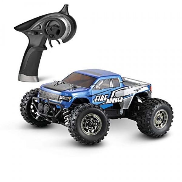 BBM HOBBY Mini RC Automobiles Fire Runner 1/24 Scale four wheel pressure Off-Boulevard Vehicles Radio Support an eye on, Electrical Energy Car 28 KM/H Excessive Speed Monster Truck Waterproof RTR for Kids and Adults,