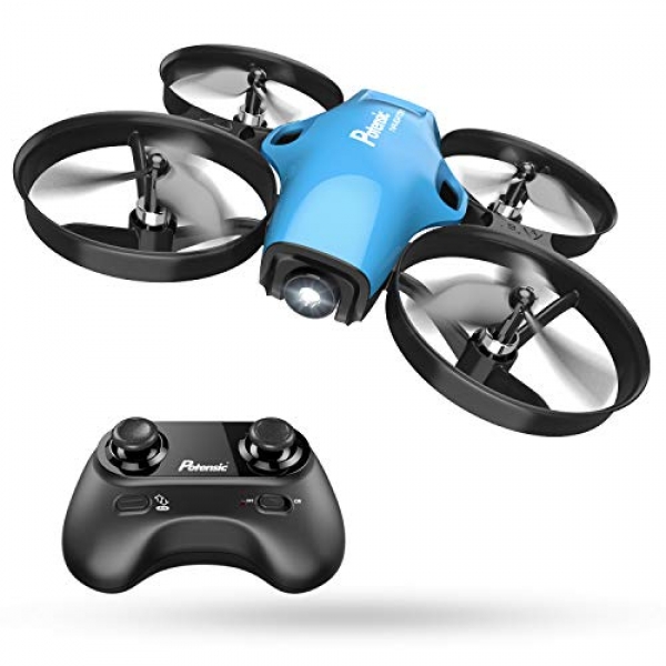 Mini Drone, RC Quadcopter, Potensic A30 One Key Take-Off/Land,Emergency Stopped, Altitude Withhold,Auto Hovering,Drone for Teenagers (Blue)