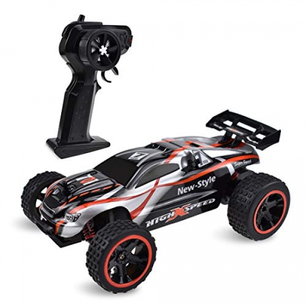 Bestamber Far flung Management Automobile, Excessive Tempo Racing Automobile Digital Hobby Automobile Automobile 2.4 GHZ 1: 18 Scale RC Vehicles Toys for Adults Young folks Boys Women with Two Rechargeable Batteries for Automobile,