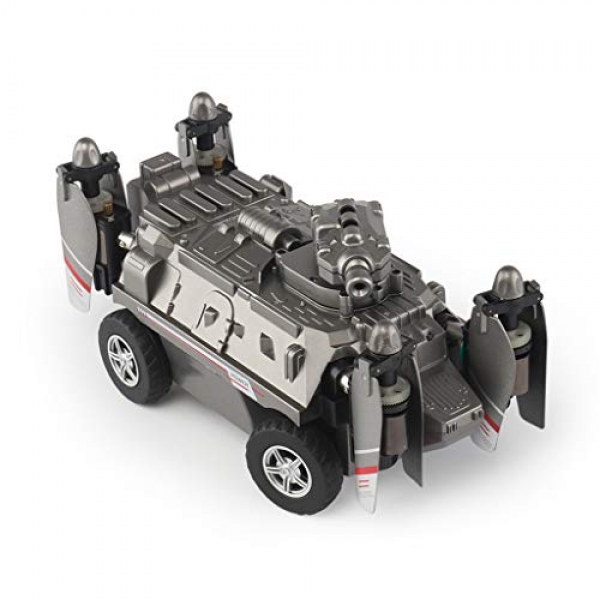 Owill FY033 Land and Air Altitude Abet Flying Tank RC Quadcopter Drone Toy,Helicopter,Toy, A ways-off Controls (Silver)