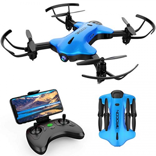 DROCON Ninja Drone for Teenagers & Freshmen FPV RC Drone with 720P HD Wi-Fi Digital camera,Quadcopter Drone with Altitude Preserve,