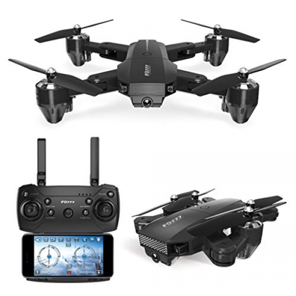 RC Drone with HD Camera Live Video, WiFi Quadcopter of Aerobatics (300,000)