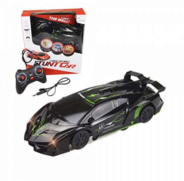 FIGROL Wall Climbing Vehicle,Climbing Rc Automobiles 360° Rotating Stunt Vehicle,with Far-off Withhold watch over, LED Head Gravity,Rechargeable for Child,Girfts