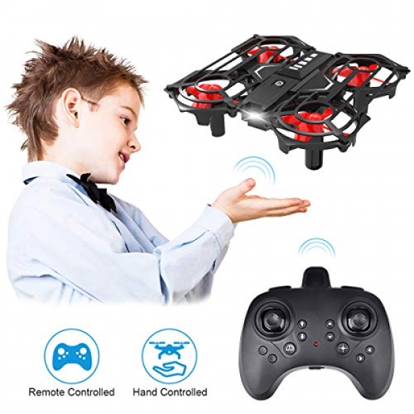 Hand Operated Drones & Distant Management Mini Drone for Kids or Adults, Funkprofi RC Pocket Quadcopter with Altitude Care for,