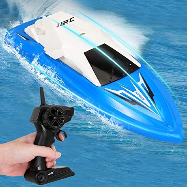 GotechoD Some distance-off Protect watch over Boat for Young of us Adults RC Boats for Pools and Lakes 2.4Ghz Racing Boats High Speed 20minutes Play Time Rechargeable Electric RC Toys for six,7,eight-Sixteen Year Passe Boys Ladies Gifts Blue