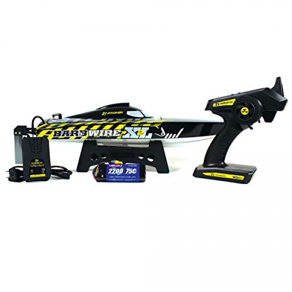 Atomik Barbwire XL 2 RTR Brushless 24″ RC Slither Boat – Self Righting V Hull