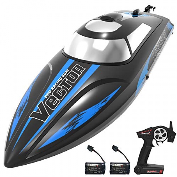 VOLANTEXRC Some distance-off Regulate Boat for Swimming pools and Lakes, 19mph High Tempo RC Boat for Adolescents and Adults, 2.4Ghz Racing Ship with Self-righting,