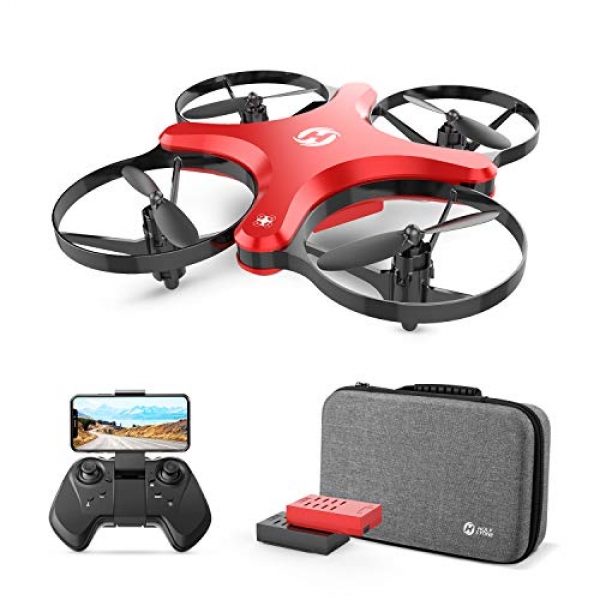 Holy Stone FPV Foldable Drone with Digicam for Youngsters and Rookies, RC Quadcopter with 720P HD, 2 Flight Modes, APP Deal with an eye on,