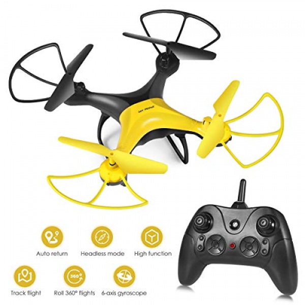 RC Drone, [2019 Upgraded] 360-Stage Flip & Rolls RC Helicopter for Children Adults, Easy to Flee Even to Beginners with Altitude Keep,