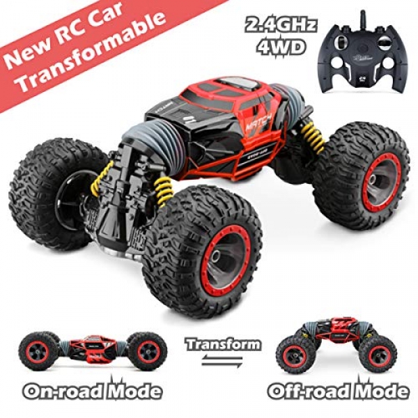 Jasonwell RC Vehicle Distant Retain a watch on Vehicles for Young of us four wheel pressure Off Avenue Vehicle Rock Crawler 2.4Ghz 1:sixteen Rechargable Monster Truch Twin Motors Buggy Hobby Racing Vehicle Toys Items Boys Girls 6 7 Eight 9 10 12 Year Veteran