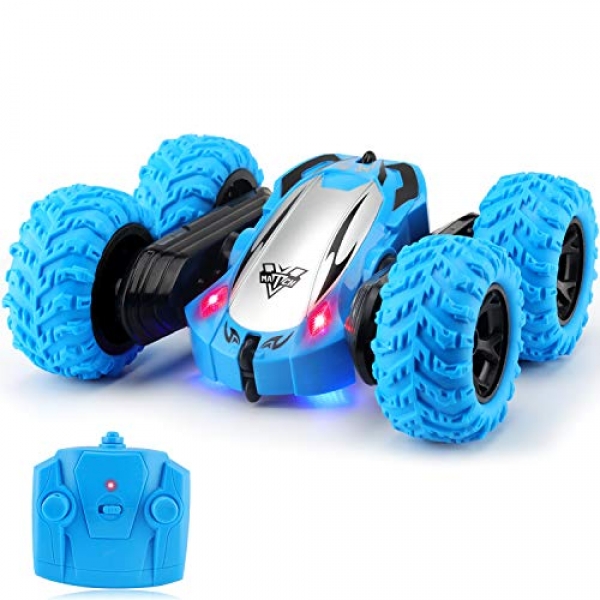 Tobeape RC Vehicles, 4wd Off Road A ways-off Management Automobile, Double Sided Rotation Stunt Automobile, 360°Plod Flips Automobile, 2.4GHz RC Stunt Automobile,