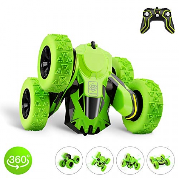 RC Autos Stunt Automobile Toy, STOTOY 4wd 2.4Ghz A long way off Adjust Automobile Rotating Double Sided Autos 360° Flips,