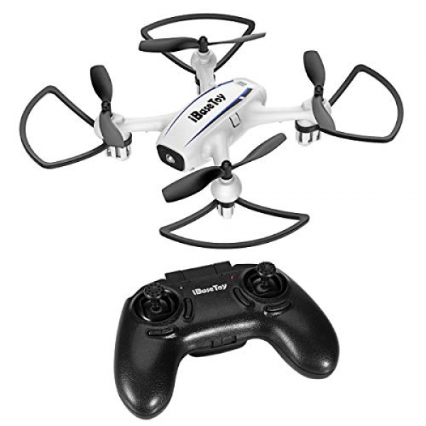 iBaseToy Mini RC Quadcopter Drone – Upgraded Distant Attach watch over Drone with Batteries for Kids and Inexperienced persons, Coaching Quadcopter four Systems with Altitude Preserve,