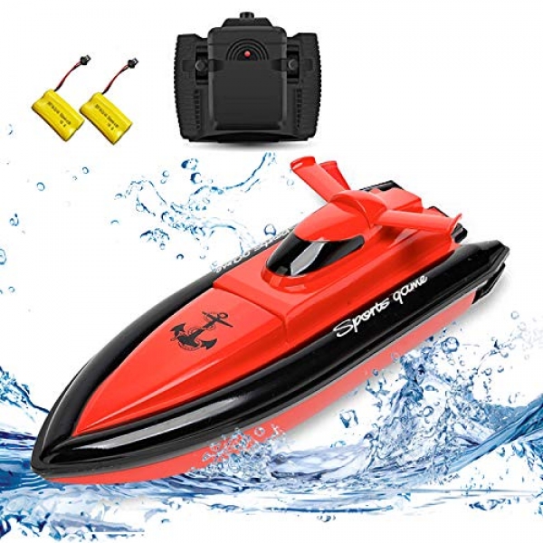 A ways-off Adjust Boat STOTOY RC Boat for Children/Adults, High Tempo Digital RC Racing Boat for Pools and Lakes