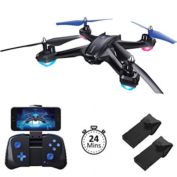 Akamino S6 WiFi FPV Drone, RC Quadcopter with a hundred and twenty° FOV 720P HD Camera for Grownup, Moveable Plane Toy for Newbies with Trajectory Flight,