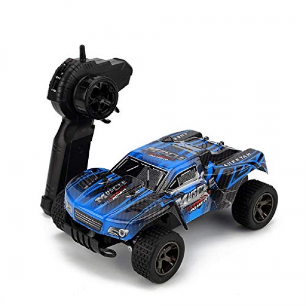 RC Automobile, KINGBOT 20Mph/H 1: 18 Scale 2.4Ghz Excessive High-tail Radio Maintain a watch on Die-Solid Off-Road Vehicle with 50M Far away Maintain a watch on Racing Cars,