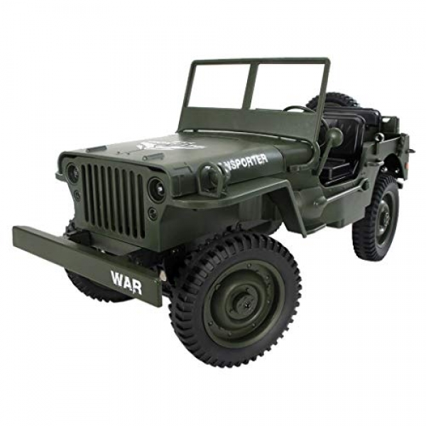 Clearance Navy Truck | Off-Avenue Navy RC Car 2.4Ghz 1 :10 Four wheel power Electric Remote Salvage watch over Delivery Trucks Car Toy Gifts (Inexperienced)