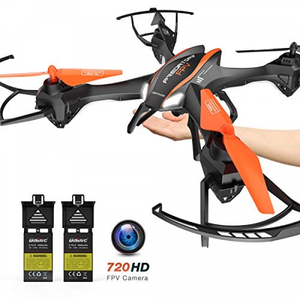 Cool Substantial Size Drone with FPV 720P HD Camera, APP Gravity Address an eye on, U842 Drone RC Quadcopter, 2 Batteries,