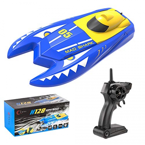 Teeggi Some distance off Preserve watch over Boats Toys for Pools and Lakes – H128 Mini RC Boats for Kids or Adults,