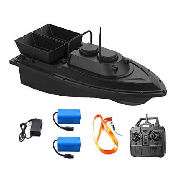 2019 Most modern Liberate Meknic RC Fishing Bait Boat, 2kg Loading 2pcs Tanks and 2pcs Batteries with Double Motors Fish Bait Boat,