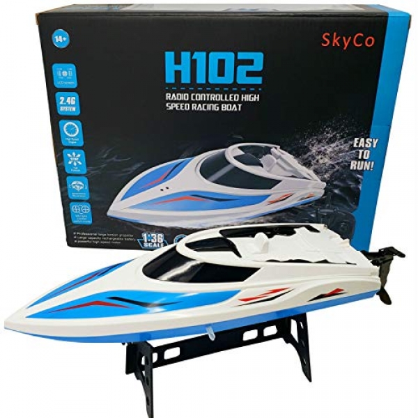 SkyCo Faraway Take care of an eye on Boats for Swimming pools and Lakes Rc Boat for Young other folks or Adults,