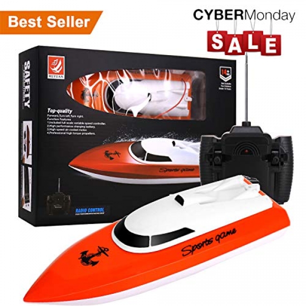 Pork up A long way flung Alter Boat, 2.4GHz A long way flung Alter Boat for Pool and Lakes, Electric RC Boat one hundred eighty Stage Auto Flip Recovery,