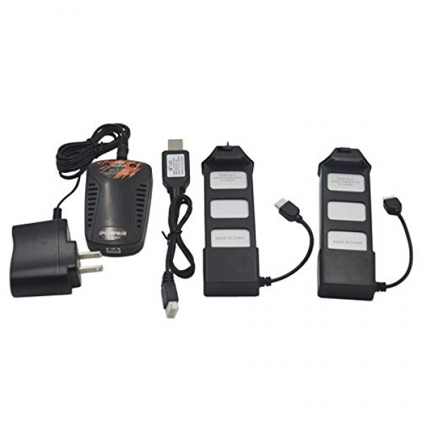 Blomiky 2 Pack Li-Poly 7.4V 1800mAH thirteen.32Wh 25C Battery for MJX Bugs5W B5 B5W F20 and B5W 4K GPS Brushless RC Quadcopter Drone B5W Battery 2