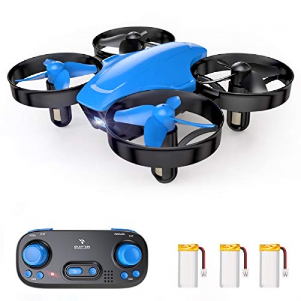 SNAPTAIN SP350 Mini Drone for Childhood/Inexperienced persons, Portable Throw’n Sail RC Quadcopter with Three Batteries, Circle Flying, 3D Flip, Sail Adjustment & Altitude Defend, Gigantic Present/Toys for Boys &