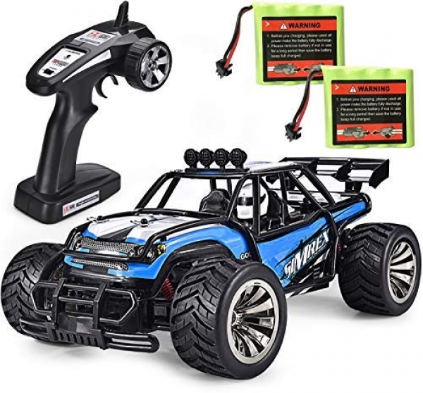 SIMREX RC Automobiles Excessive Tempo 20MPH Scale RTR A long way off Preserve watch over Brushed Monster Truck Off Avenue Vehicle Mountainous Foot RC 2WD Electric Energy Buggy W/2.4G Challenger (Sky Blue)