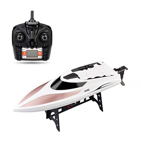 STOTOY TY62 RC Boat A long way away Preserve watch over Electrical Racing Boat 2.4GHz 40KM/H High Scuttle Routinely a hundred and eighty Diploma Flipping Transmitter