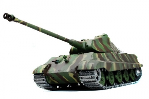 2.4Ghz 1/Sixteen German KingTiger Porsche Turret Air Gentle RC Strive in opposition to Tank Smoke & Sound (Toughen Version w/ Metal Tools & Tracks)
