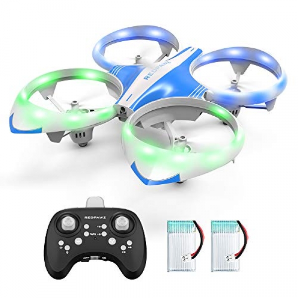 Mini Drone for Children Adults – LED Mini RC Nano Helicopter 2.4G 6-Axis Gyro Drone for Children & Beginners with Altitude Defend, Infrared Sensing, 3D Flips,