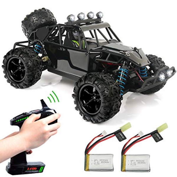 Exercise N Play RC Truck RC Vehicle, Far-off Preserve watch over Vehicle, Terrain RC Vehicles, Electric Far-off Preserve watch over Off Road Monster Truck, 1:18 Scale 2.4Ghz Radio Four wheel pressure Rapidly 30+ MPH RC Vehicle (1:18A)