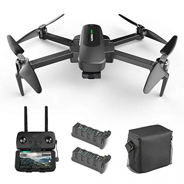 Hubsan Zino Pro 4K Drone UHD Camera 3-Axis Gimbal FPV RC Quadcopter with Carrying Net, 5G WiFi Transmission Brushless Motor GPS Return to Dwelling Foldable Arm RTF